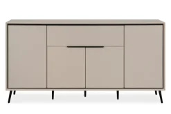 Sideboard ARONA 175 x 90 cm sandfarben/schwarz