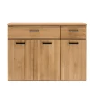 Sideboard LIDO 120 x 89 cm Astige Eiche massiv naturbelassen geölt