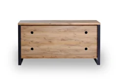 Sideboard LOOP 150 x 76 cm Kerneiche-Dekor/anthrazit