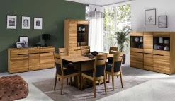 Sideboard MILO 163 x 83 cm Eiche teilmassiv