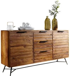 Sideboard NISHAN 160 x 88 cm braun
