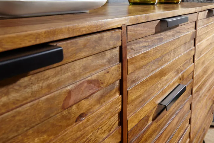 Sideboard NISHAN 160 x 88 cm braun