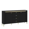 Sideboard NORICA 155,3x87,3 cm schwarz matt