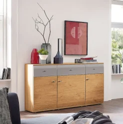 Sideboard SAMBA 150 x 90 cm Alteiche/ Grau matt