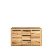 Sideboard SELINA 160 x 80 cm Eiche geölt braun