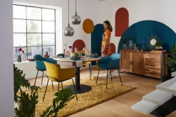 Sideboard TOM 150 x 80 cm Akazie massiv/anthrazit