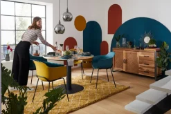 Sideboard TOM 150 x 80 cm Akazie massiv/anthrazit