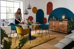 Sideboard TOM 150 x 80 cm Akazie massiv/anthrazit