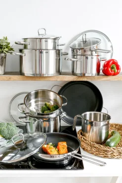 Silit Topf-Set TOSKANA 10-teilig Edelstahl 18/10