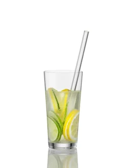 SIMAX exclusive Glastrinkhalm Set gerade EXKLUSIV 7-teilig 23 cm