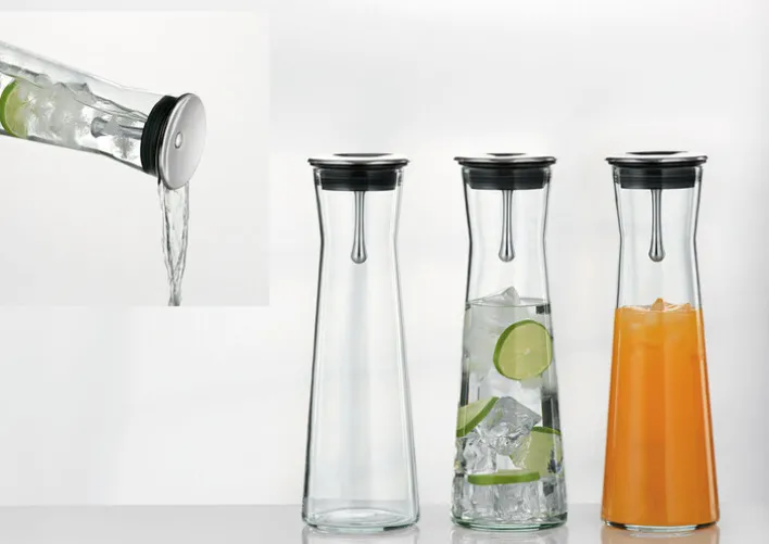 SIMAX exclusive Karaffe SPOUT 1100 ml klarglas/ schwarz