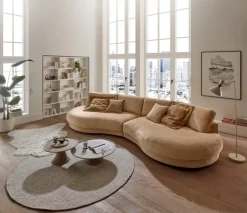 Sofa 3-Sitzer HIGH END hellbraun