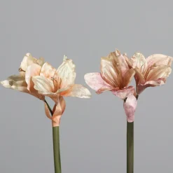 sortierte Ware geht nicht online - Weihnachten Kunstblume Amaryllis mit 3 Blüten, 2farb. sortiert Höhe 58cm