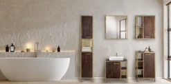 Spiegel GOLDEN BATH 62 x 66 cm Braun
