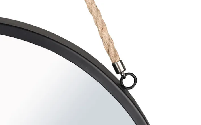Spiegel rund NINA 40 cm schwarz