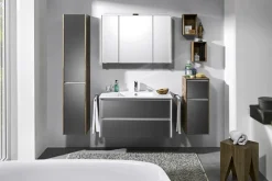 Spiegelschrank 103,2 x 70,3 x 1,2 cm Eiche NB braun