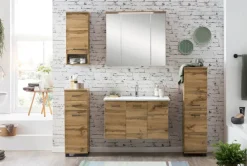 Spiegelschrank NORA 80,5 x 72,3 cm Eiche Landhaus