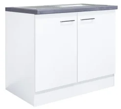 Spülenunterschrank MEGGIE 100 x 85 x 57 cm weiß