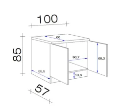 Spülenunterschrank PETE weiß