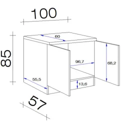 Spülenunterschrank PETE weiß