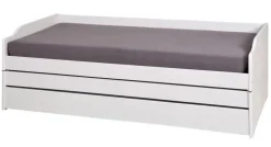 Stauraum-/Funktionsbett JANNES 90 x 200 cm weiß