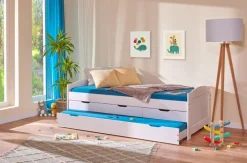 Stauraum-/Funktionsbett JULIUS 90 x 190 cm weiß