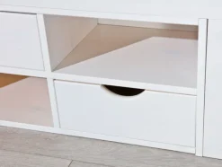 Stauraum-/Funktionsbett LAURO 180 x 200 cm weiß