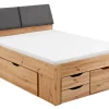 Stauraum-/Funktionsbett MAXI 140 x 200 cm braun
