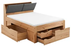Stauraum-/Funktionsbett MAXI 140 x 200 cm braun
