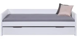 Stauraum-/Funktionsbett NIELS 90 x 200 cm weiß