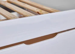 Stauraum-/Funktionsbett NIELS 90 x 200 cm weiß