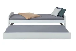 Stauraum-/Funktionsbett SÖREN 90 x 200 cm weiß