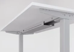 Stehtisch 120 x 67,2 cm Weiß/ Silber