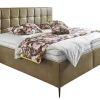 SYSTEMPOLSTER Polsterbett ALESSANDIRA 180 x 200 cm braun