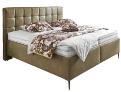 SYSTEMPOLSTER Polsterbett ALESSANDIRA 180 x 200 cm braun