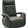 SYSTEMPOLSTER verstellbarer Fernsehsessel Lederbezug Anthrazit