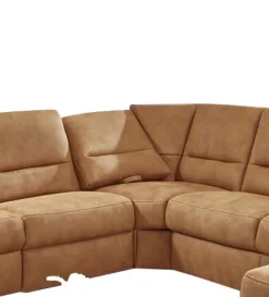 SYSTEMPOLSTER Wohnlandschaft ANDERLECHT-DK SF zimtbraun