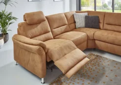 SYSTEMPOLSTER Wohnlandschaft ANDERLECHT-DK SF zimtbraun