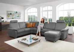 SYSTEMPOLSTER Wohnlandschaft GENK-H alu