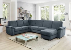 SYSTEMPOLSTER Wohnlandschaft GENK-C denim