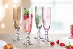 TAFELWERT Sektkelch GIORGIA 6er Set rosa