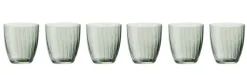 TAFELWERT Trinkglas GIORGIA 6er Set rauchgrün