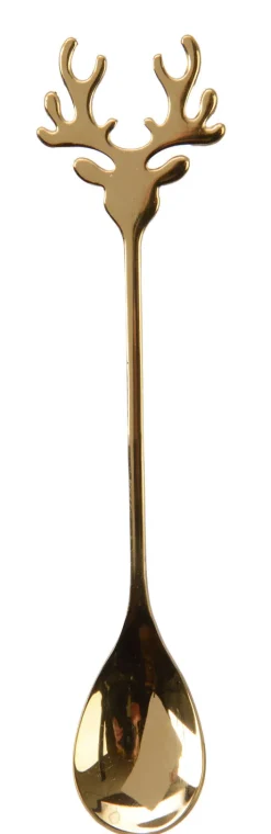 Teelöffel HIRSCH goldfarbig