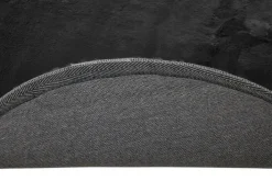 Teppich NOVARA 80 cm rund anthrazit