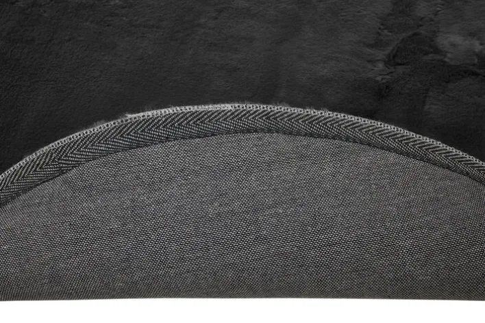 Teppich NOVARA 80 cm rund anthrazit