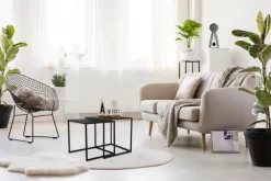 Tisch-2er Set JUDY 35 cm/40 cm schwarz