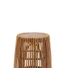 TOM TAILOR Beistelltisch 50 x 50 cm Rattan/reyceltes Teakholz natur