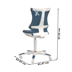 Topstar Schreibtischstuhl SITNESS weiß /petrolblau