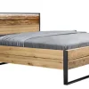 TRAUMWERKSTATT Bett STEEL 180 x 200 cm braun/ schwarz