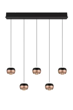 TRIO LED Balkenpendel TRS ORBIT 100 cm schwarz /coffee